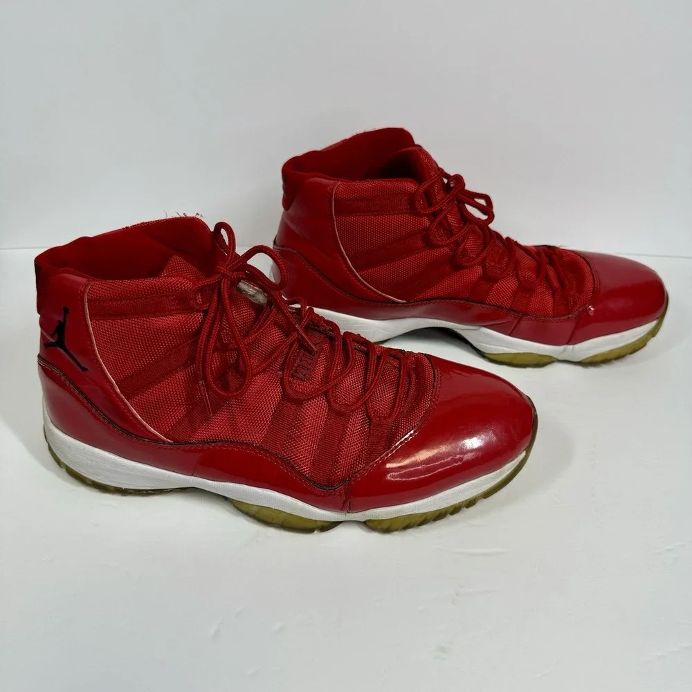 Nike Air Jordan 11 Retro High Win Like '96 Red Shoes Sneakers 378037-623 Sz 11.5